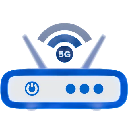 Roteador 5g  3D Icon