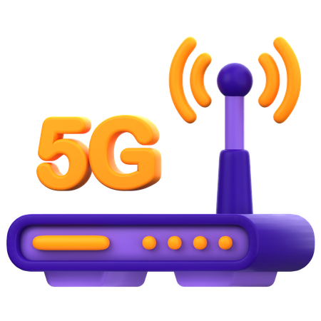 5G Router  3D Icon