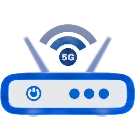 5G Router  3D Icon