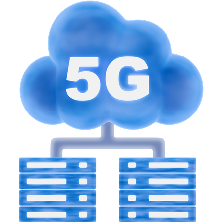 5g 서버  3D Icon