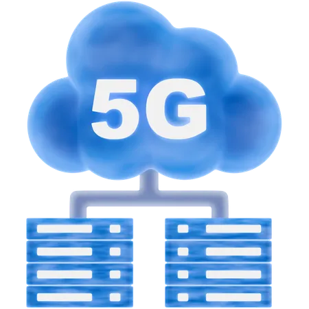 5g 서버  3D Icon