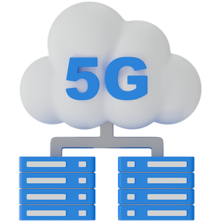 5G Server  3D Icon