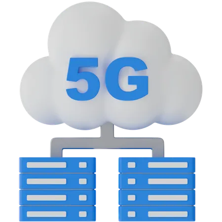 5G Server  3D Icon