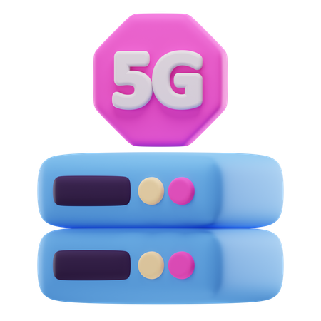 5G Server  3D Icon