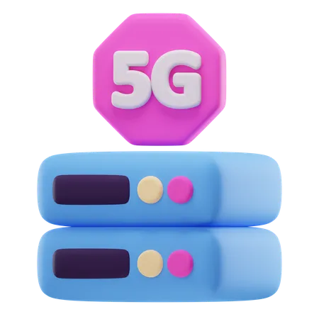 5G Server  3D Icon