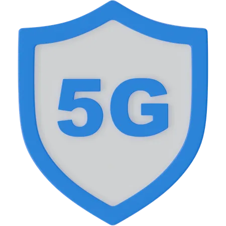 5G Shield  3D Icon
