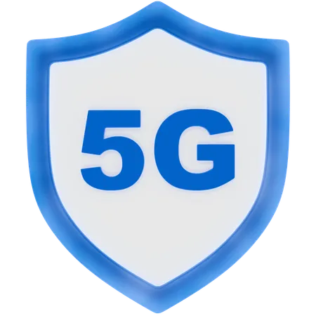 5G Shield  3D Icon