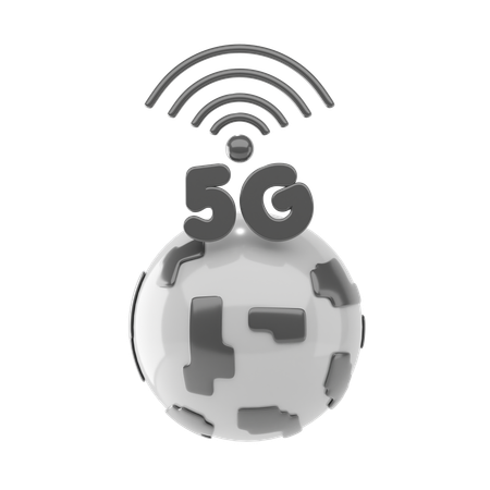 5G-Signal  3D Icon