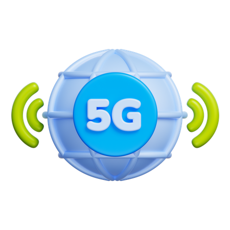 5G Signal  3D Icon