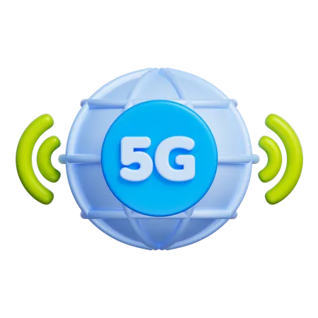 5G Signal  3D Icon