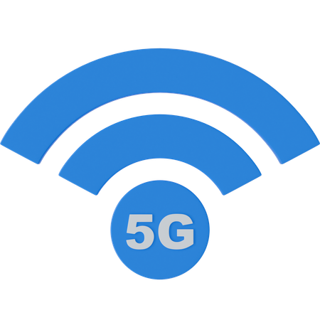 5G Signals  3D Icon