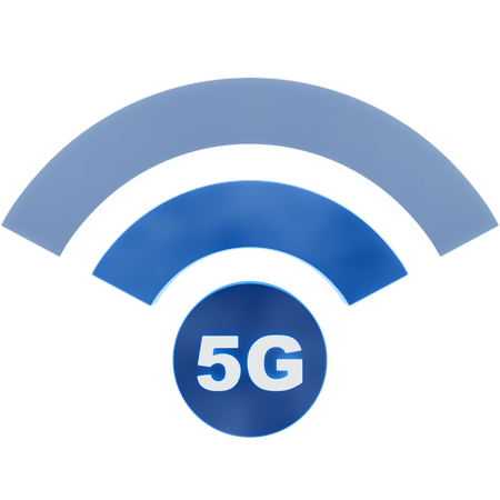 5g 신호  3D Icon