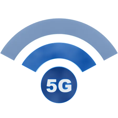 5G Signals  3D Icon