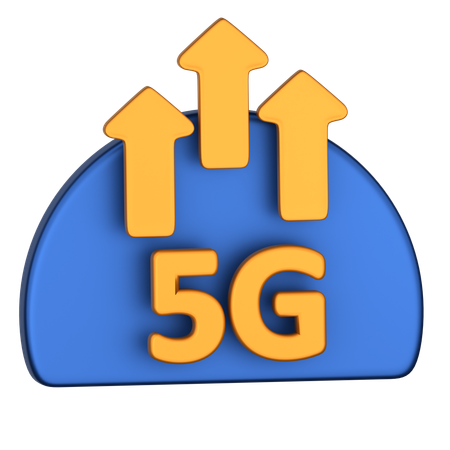 5G Speed  3D Icon