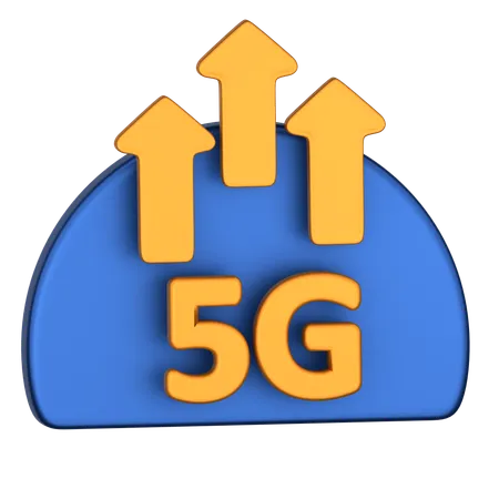 5G Speed  3D Icon