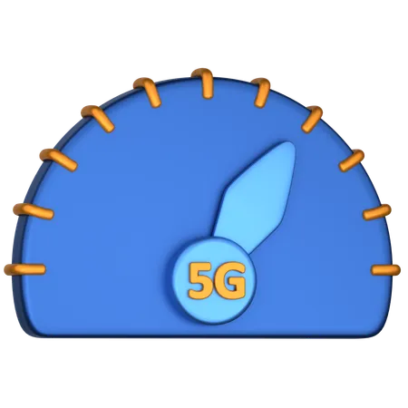 5G Speed Connection  3D Icon