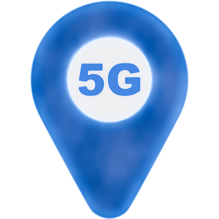 5g Standort  3D Icon