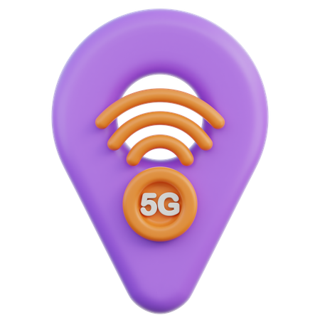 5g Standort  3D Icon