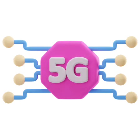 5G System  3D Icon