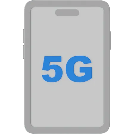 Teléfono móvil 5g  3D Icon