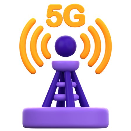5G Tower  3D Icon