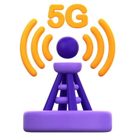 5G Tower  3D Icon