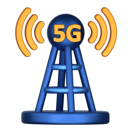 5G Tower  3D Icon