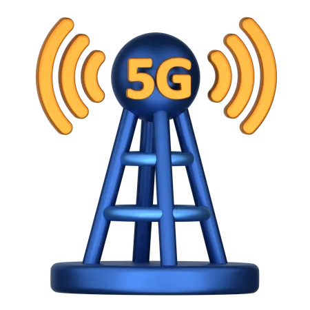 5G Tower  3D Icon