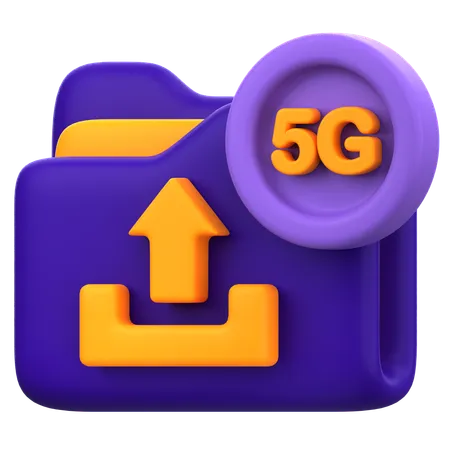 Carregamento de dados 5g  3D Icon