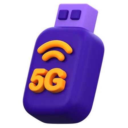 5G Usb Speed  3D Icon