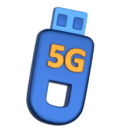 5G Usb Speed  3D Icon