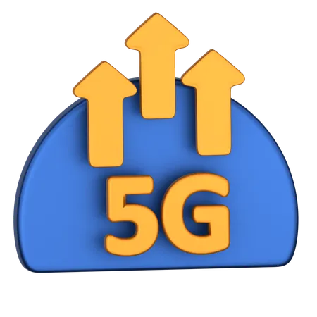 Velocidad 5g  3D Icon