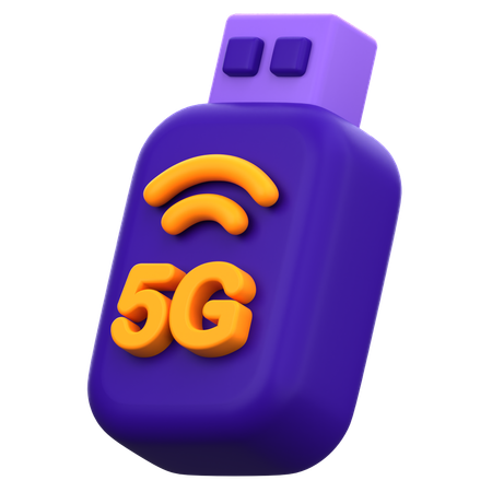 Velocidade usb 5g  3D Icon