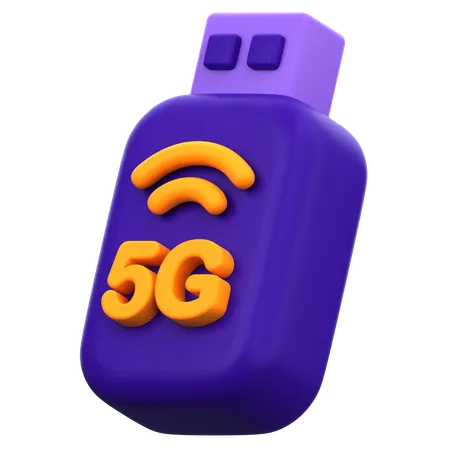 Velocidade usb 5g  3D Icon