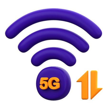 5G Wifi Connection  3D Icon