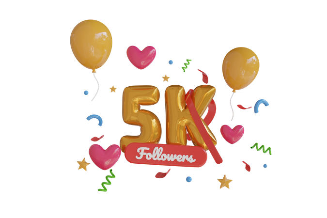 5k Anhänger  3D Icon
