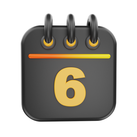 6 data  3D Icon