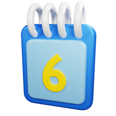 6 data  3D Icon