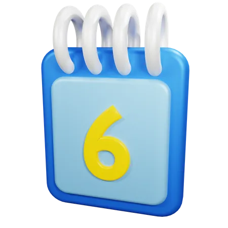 6 data  3D Icon