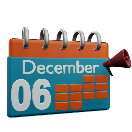 6. Dezember  3D Icon