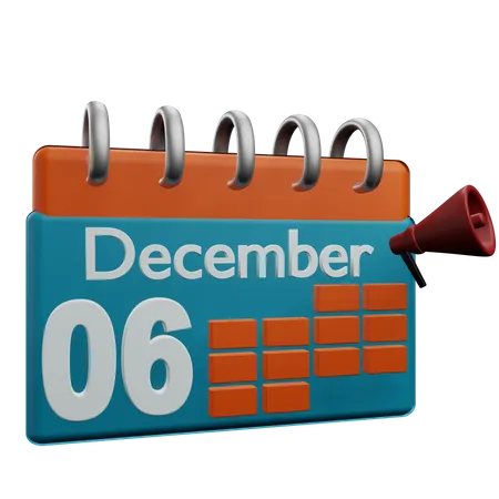 6. Dezember  3D Icon