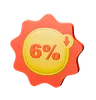 6% Discount Badge