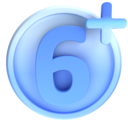 6 et plus  3D Icon