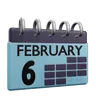 6 February Calender