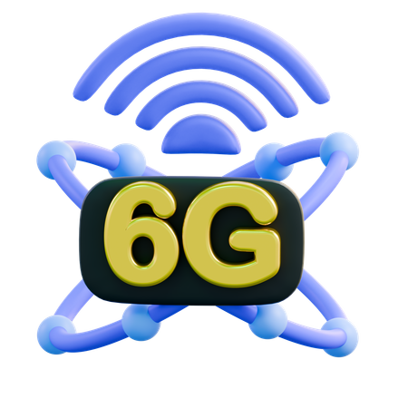 6Gネットワーク  3D Icon