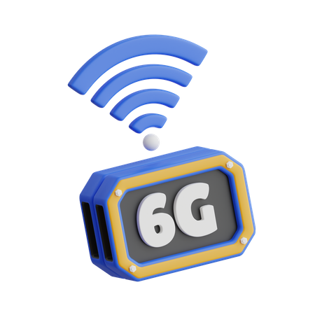 Rede 6g  3D Icon