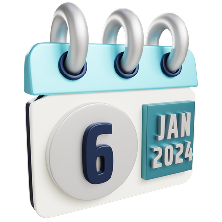 6 janvier 2024  3D Icon