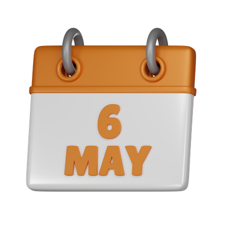 6 May  3D Icon