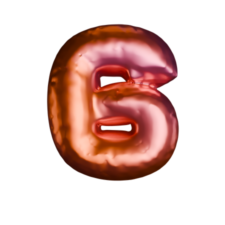 6 Number  3D Icon