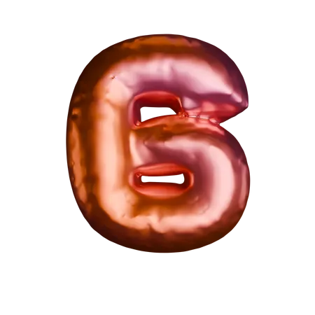 6 Number  3D Icon